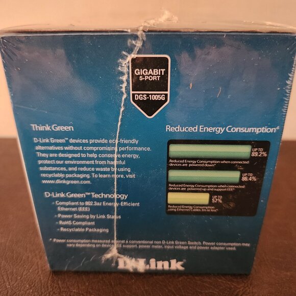 D-LINK 5 PORT GIGABIT ETHERNET SWITCH - BRAND NEW - Picture 2 of 4